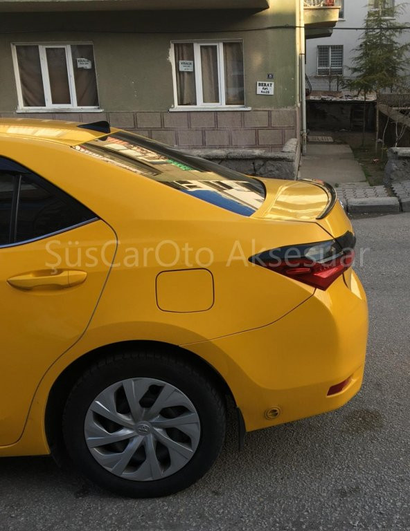 Toyota Corolla 2013-2018 Sedan Bagaj Üstü Spoiler Piano Black - 4