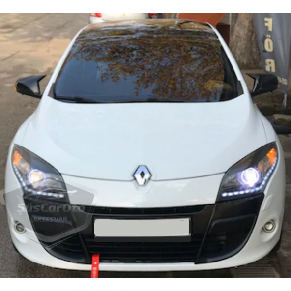 Renault Megane 3 2008-2016 Batman Yarasa Ayna Kapağı Piano Black ABS Plastik - Resim 4