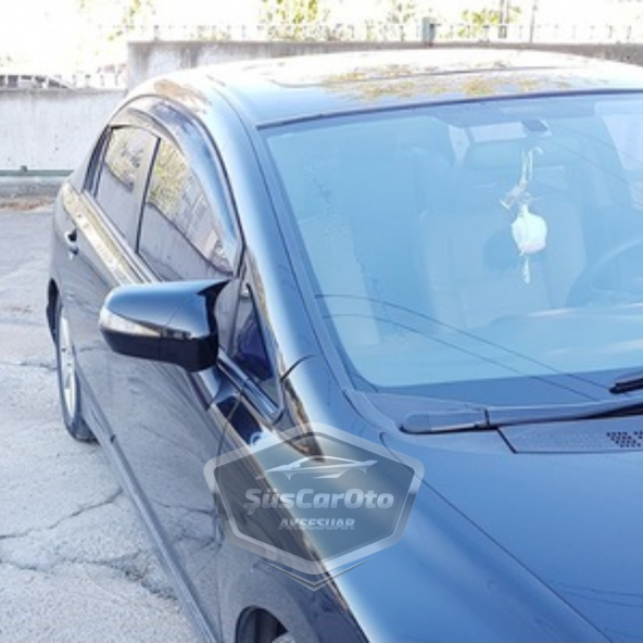 Honda Civic FD6 2006-2011 Batman Yarasa Ayna Kapağı Piano Black ABS Plastik - Resim 9