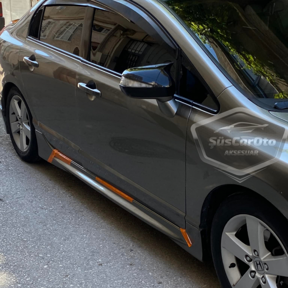 Honda Civic FD6 2006-2011 Batman Yarasa Ayna Kapağı Piano Black ABS Plastik - Resim 10