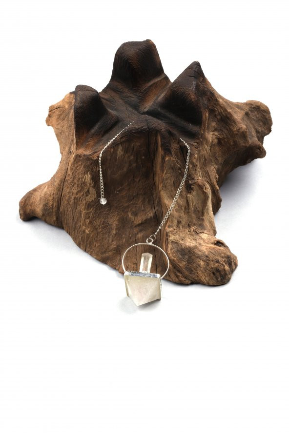 Kristal Kuvars Doğal Taş Pandül - Resim 2