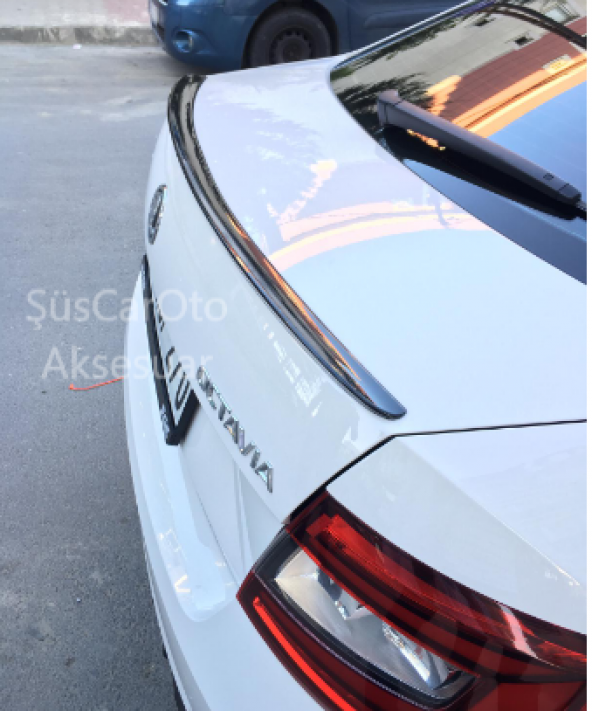 Skoda Octavia Bagaj Üstü Spoiler Bagaj Çıtası Piano Black - 2