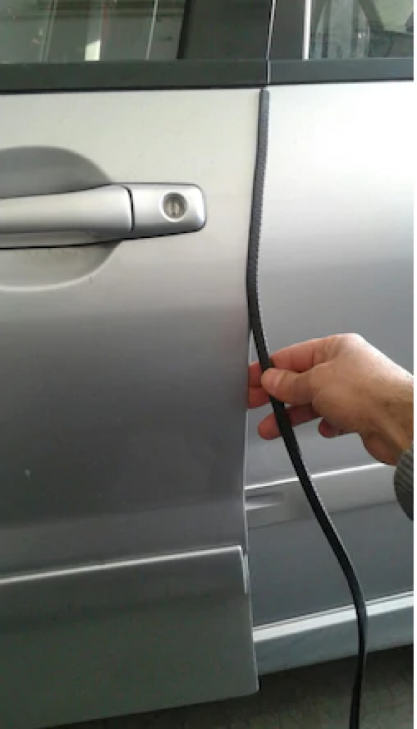 Araç Kapı Koruma Fitili Çarpma Çizik Önleyici Fitil U Tip Siyah 5 Metre - 4