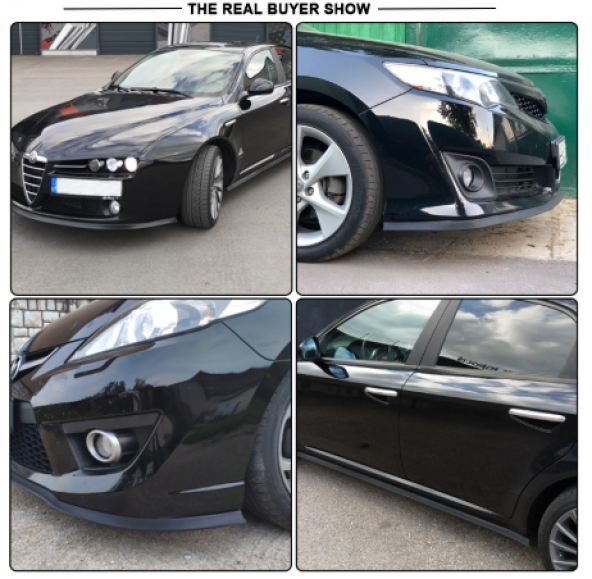 SAMURAİ Ez Lip Ön Lip Kauçuk Esnek Yumuşak 3M Yapışkanlı Ek 2.5 m - 2