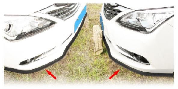 SAMURAİ Ez Lip Ön Lip Kauçuk Esnek Yumuşak 3M Yapışkanlı Ek 2.5 m - 5