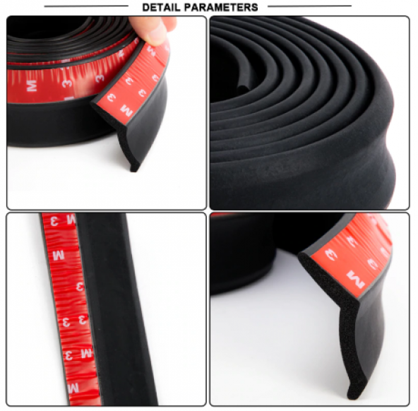 SAMURAİ Ez Lip Ön Lip Kauçuk Esnek Yumuşak 3M Yapışkanlı Ek 2.5 m - 9