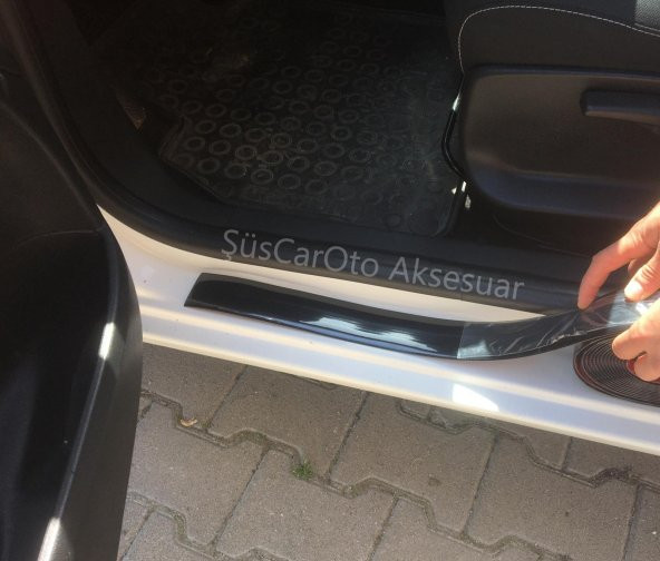 5D Tampon Bagaj Kapı Eşiği Koruyucu Şerit Eşik Bandı Piano Black - 5