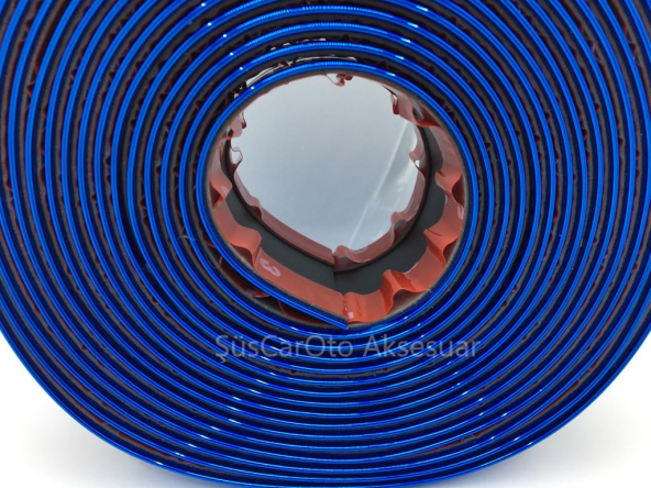 5D Tampon Bagaj Kapı Eşiği Koruyucu Şerit Bant Mavi Piano Black - 8