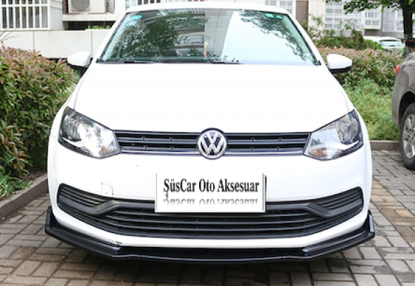 Polo 09-16 Arası Esnek 3 Parça ABS Lip Piano Black Flaplı Kanatlı - 2