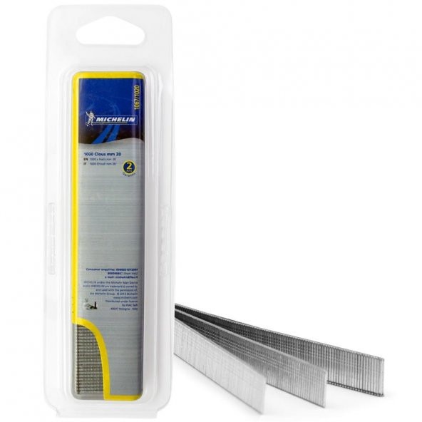 Michelin MCF1020 20mm 1000 Adet FEJ8 Serisi Ağır Hizmet Tipi Kesik Başlı Çivi