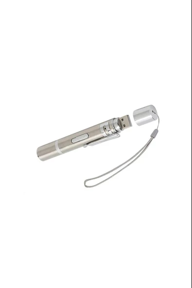 Metal Usb Şarjlı Uv Işık ve Figürlü Kedi Lazeri - 6