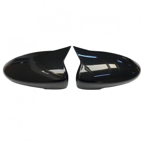Araca Özel Batman Yarasa Ayna Kapağı Piano Black ABS Plastik - 12