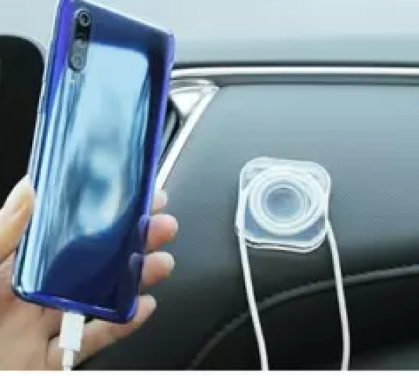 CARUB Gel Jel Ped  Telefon Tutucu Yapışkanlı Silikon Şeffaf Nano