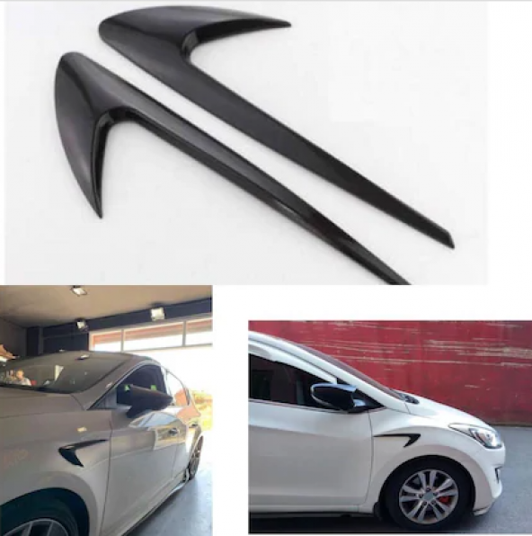 Üniversal Piano Black Çamurluk Venti Izgarası Sağ Sol 2 Adet - 5