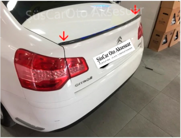 Citroen C5 Bagaj Üstü Spoiler Bagaj Çıtası Piano Black - 2