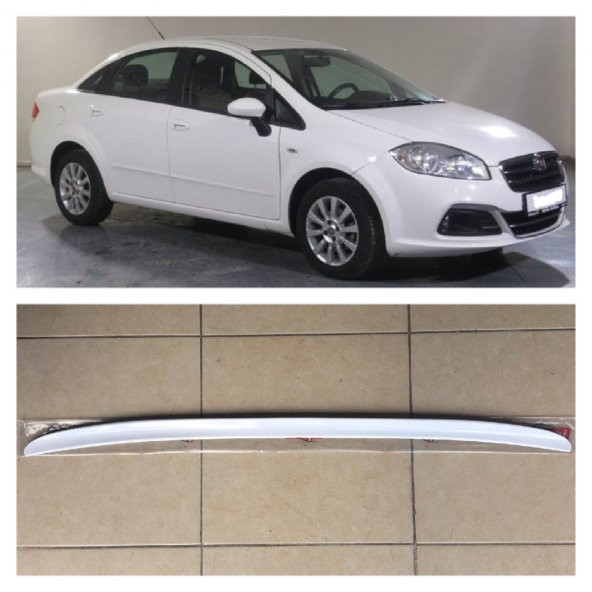 Fiat Linea Bagaj Üstü Spoiler Bagaj Çıtası Parlak Beyaz