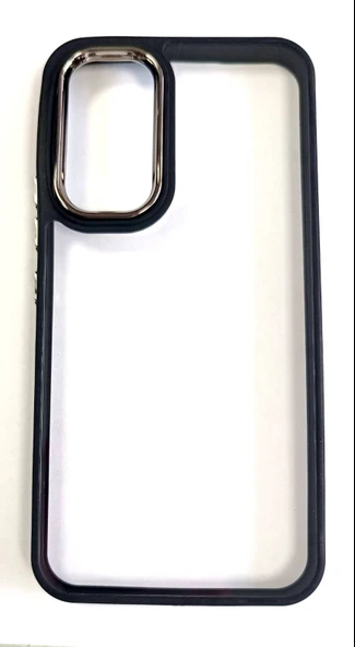 Samsung Galaxy A54 Uyumlu Renkli Çerçeveli Şeffaf Kılıf - Resim 2