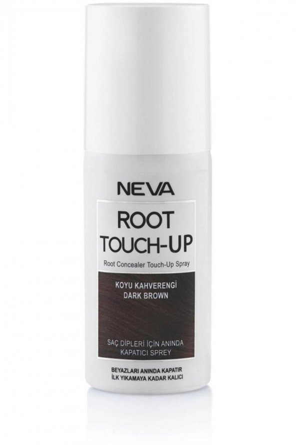 Neva Koyu Kahverengi Root Touch-up Beyaz Kapatıcı Sprey 75 ml