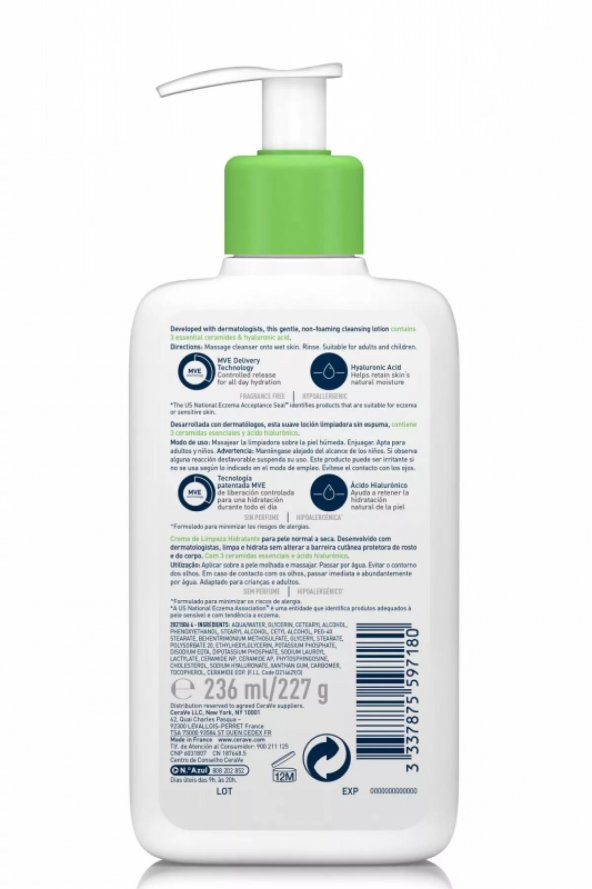 Cerave Nemlendiren Temizleyici 473ML - 2