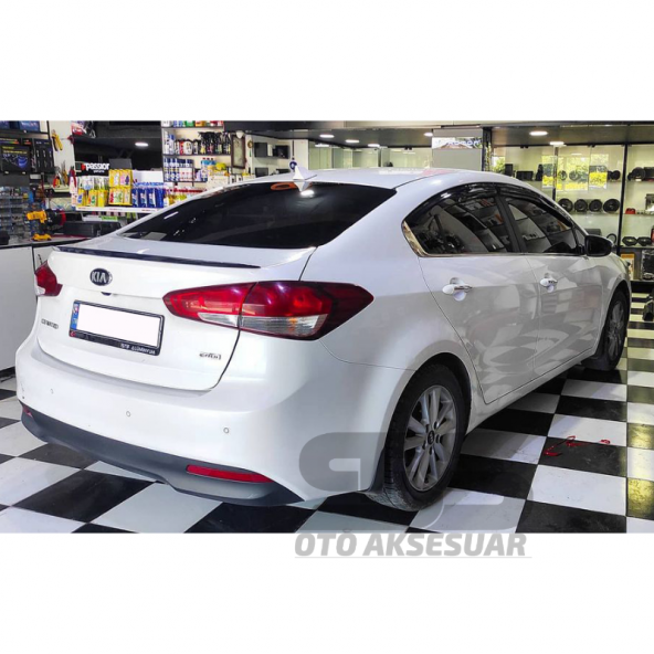Kia Cerato Bagaj Üstü Slim Spoiler Piano Black Parlak Siyah - 4