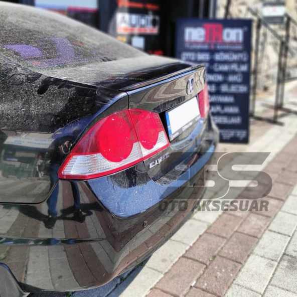 Honda Civic Fd6 Bagaj Üstü Black Piano Spoiler Bagaj Çıtası - 4
