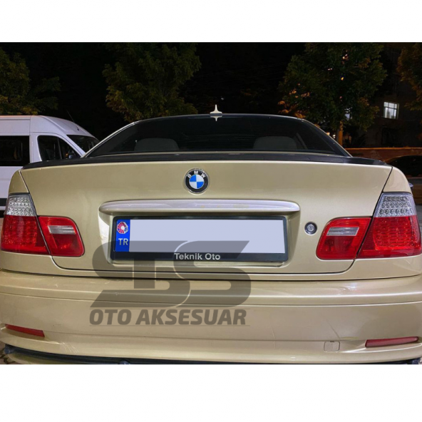 Bmw E46 1998-2005 Bagaj Üstü Slim Spoiler Piano Black Parlak Siyah - 2