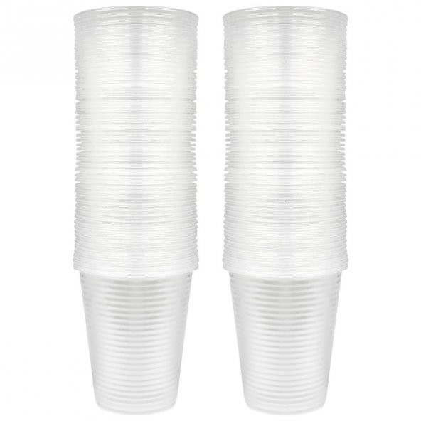 POPRO PLASTİK PET BARDAK ŞEFFAF 180 CC 100'LÜ - 2