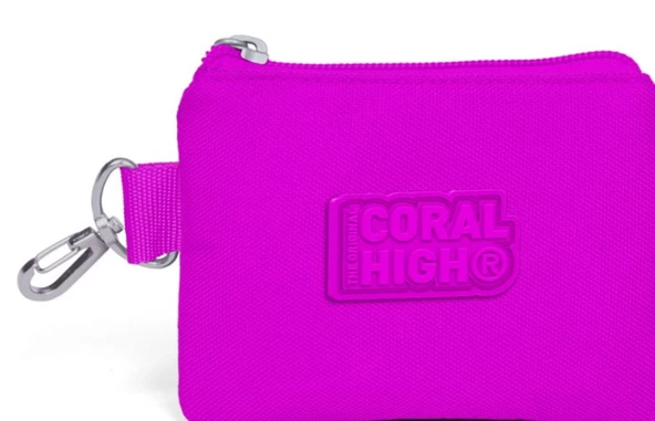 Coral High Koyu Pembe Bozuk Para Çantası - Kız Çocuk