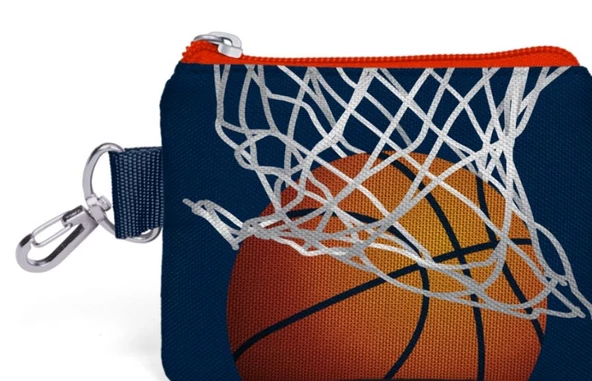 Coral High Basketbol Desenli Bozuk Para Çantası - Erkek Çocuk ürün görseli