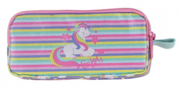 Kaukko Kids&Love Turkuaz-Pembe Unicorn İlkokul Çanta Seti - Kız Çocuk - Parlak - 4