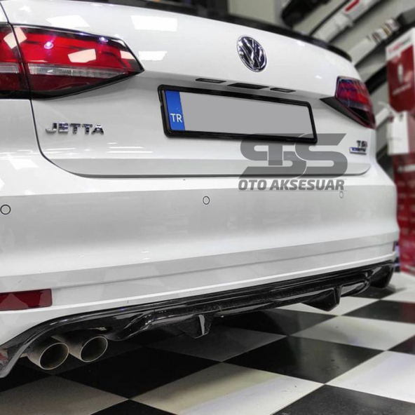 Sts Oto Aksesuar Vw Jetta Mk6 Bagaj Üstü Spoiler Bagaj Çıtası Piano Black 2010-2017 - 3