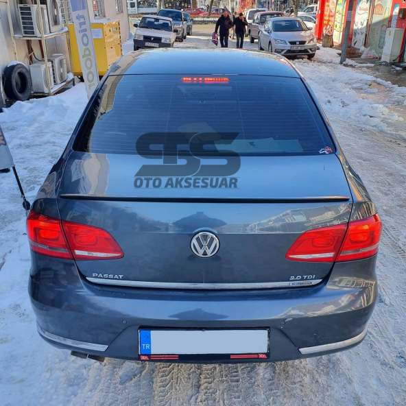 Sts Oto Aksesuar Volkswagen Passat B7 Bagaj Üstü Black Piano Spoiler - 9
