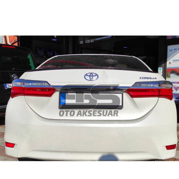 Sts Oto Aksesuar Toyota Corolla 2013-2018 Sedan Bagaj Üstü Spoiler Piano Black - 9