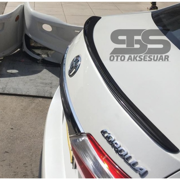 Sts Oto Aksesuar Toyota Corolla 2013-2018 Sedan Bagaj Üstü Spoiler Piano Black - 10