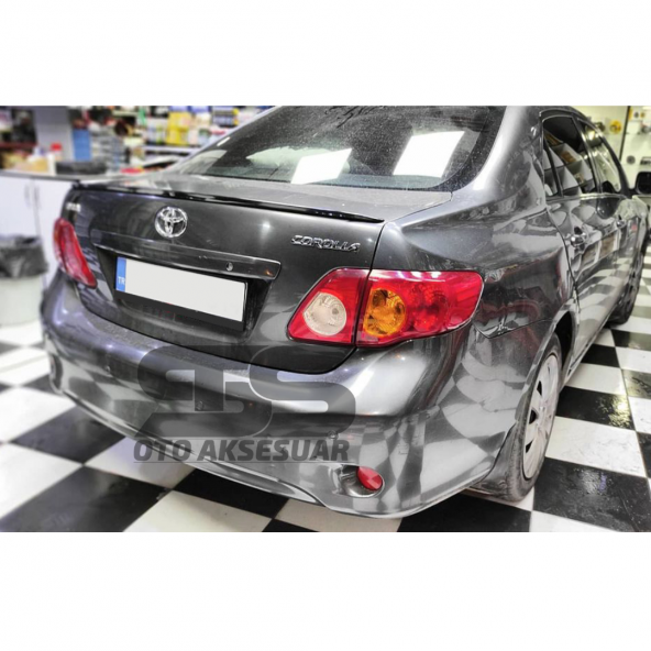 Sts Oto Aksesuar Toyota Corolla 2007 - 2011  Bagaj Üstü Slim Spoiler Parlak Siyah - 4