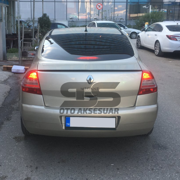 Sts Oto Aksesuar Renault Megane 2 Sedan Bagaj Üstü Spoiler Bagaj Çıtası Piano Black - 2