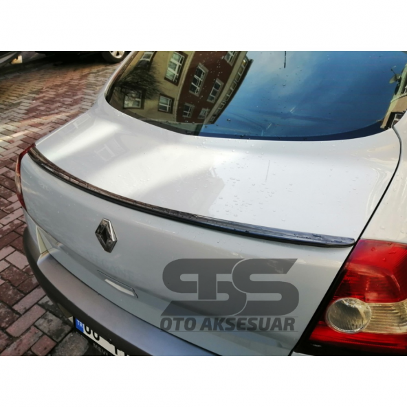 Sts Oto Aksesuar Renault Megane 2 Sedan Bagaj Üstü Spoiler Bagaj Çıtası Piano Black - 3