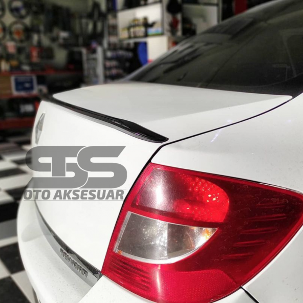 Sts Oto Aksesuar Renault Clio Symbol 2008 - 2012 Talia  Bagaj Üstü Spoiler Piano Black - 6