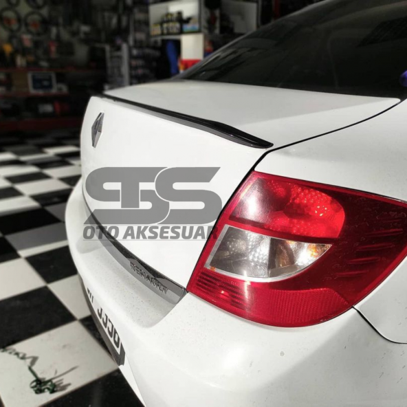 Sts Oto Aksesuar Renault Clio Symbol 2008 - 2012 Talia  Bagaj Üstü Spoiler Piano Black - 8