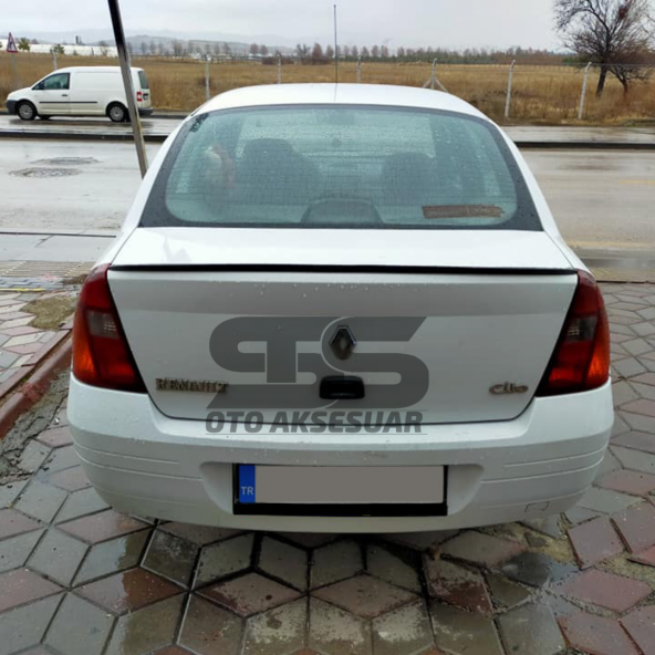 Sts Oto Aksesuar Renault Clio 2 Bagaj Üstü Slim Spoiler Parlak Siyah Piano Black 2001-2008 - 4
