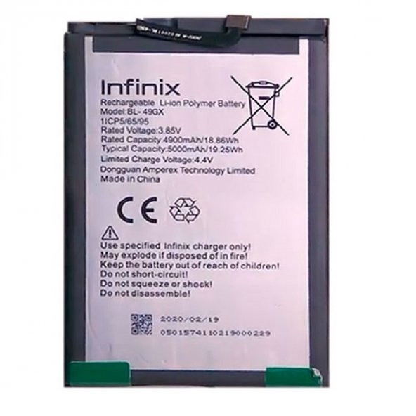 Kdr infinix Note 7 Batarya Pil