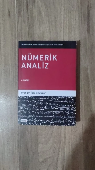 Nümerik Analiz Prof. Dr. İbrahim Uzun ürün görseli