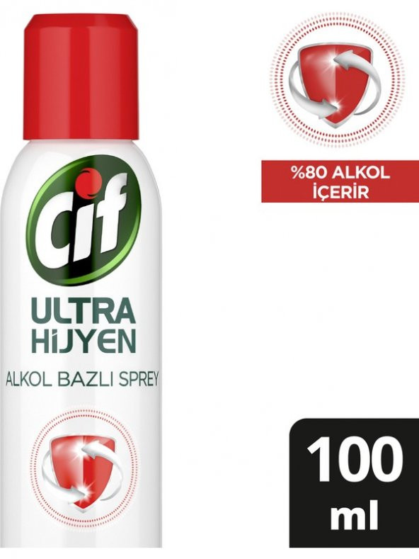 Cif Ultra Hijyen Alkol Bazlı Sprey 100 ml