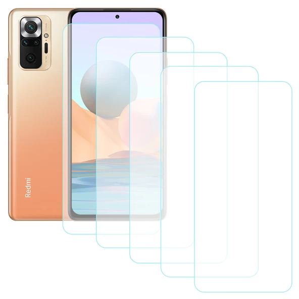 Notech Xiaomi Redmi Note 10 Pro Temperli Cam Ekran Koruyucu 5li Eko Paket