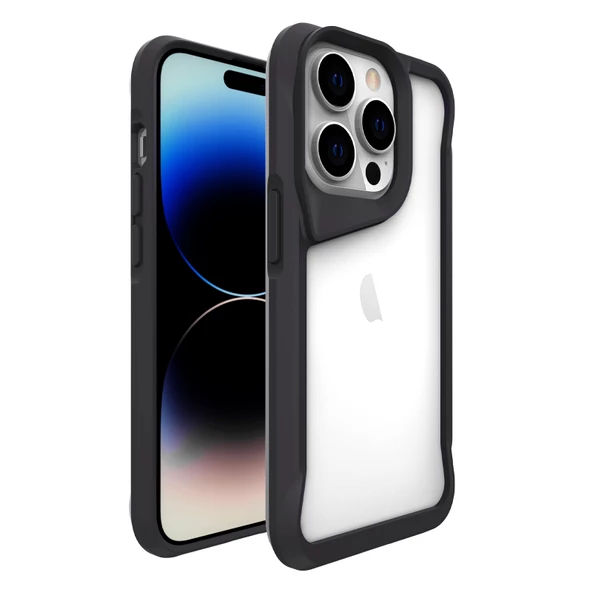Vendas iPhone 14 Pro Uyumlu (14 Pro) Door Serisi Darbe Dirençli Airbag Köşeli Shock Proof T-Max Kılıf - 8