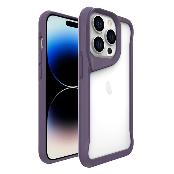 Vendas iPhone 14 Pro Uyumlu (14 Pro) Door Serisi Darbe Dirençli Airbag Köşeli Shock Proof T-Max Kılıf - 9
