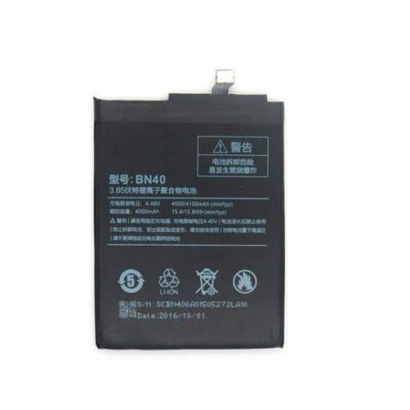 Xiaomi Redmi 4 Pro ( BN40 ) Batarya Pil