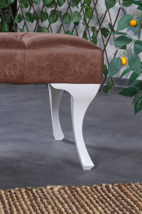 Stoker Puf & Benç 45*90-Pls Ayak Silenebilir Kumaş Kahve - 3