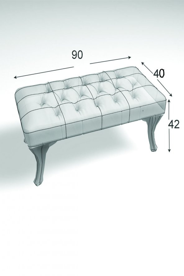 Puffy Home Puf & Benç 45*90-Pls Ayak Silenebilir Kumaş Pembe - 2