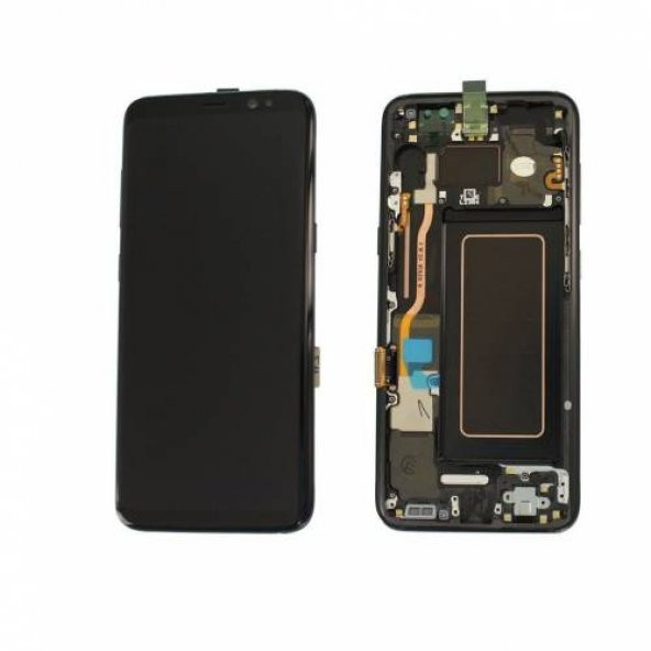 KDR Samsung Galaxy S8 ( SM-G950F ) Servis Orj Lcd + Dokunmatik Ekran Siyah